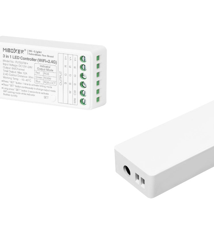 12-24V WiFi LED Controller 3-in-1 RGB - RGBW - RGBCCT - RF 2.4 GHz