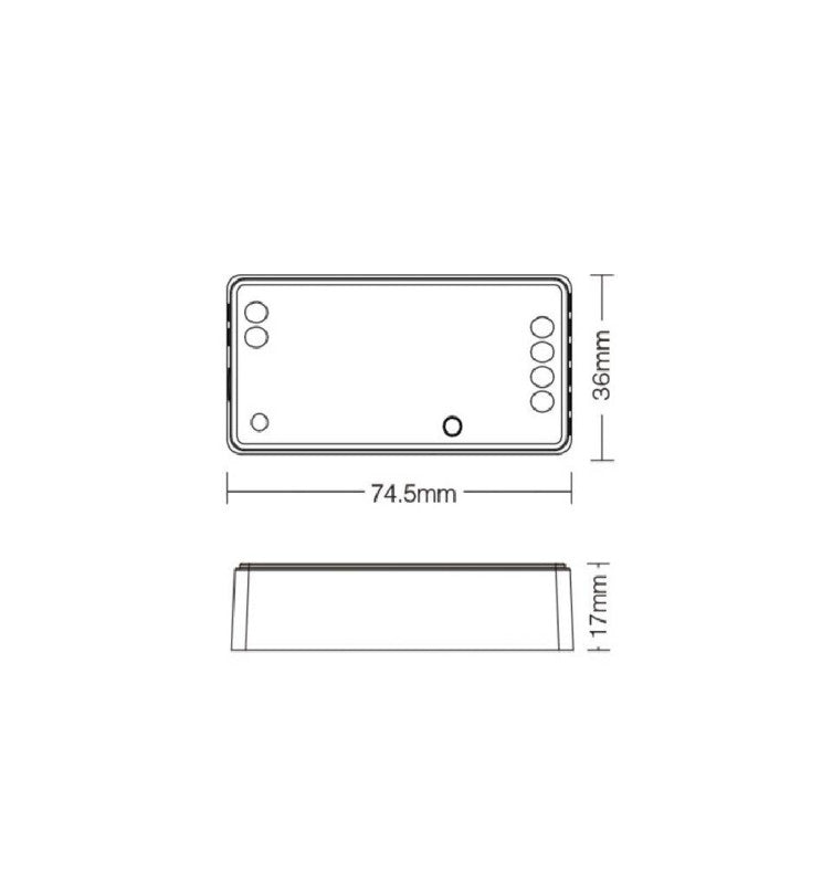 12-24V WiFi LED Controller 3-in-1 RGB - RGBW - RGBCCT - RF 2.4 GHz