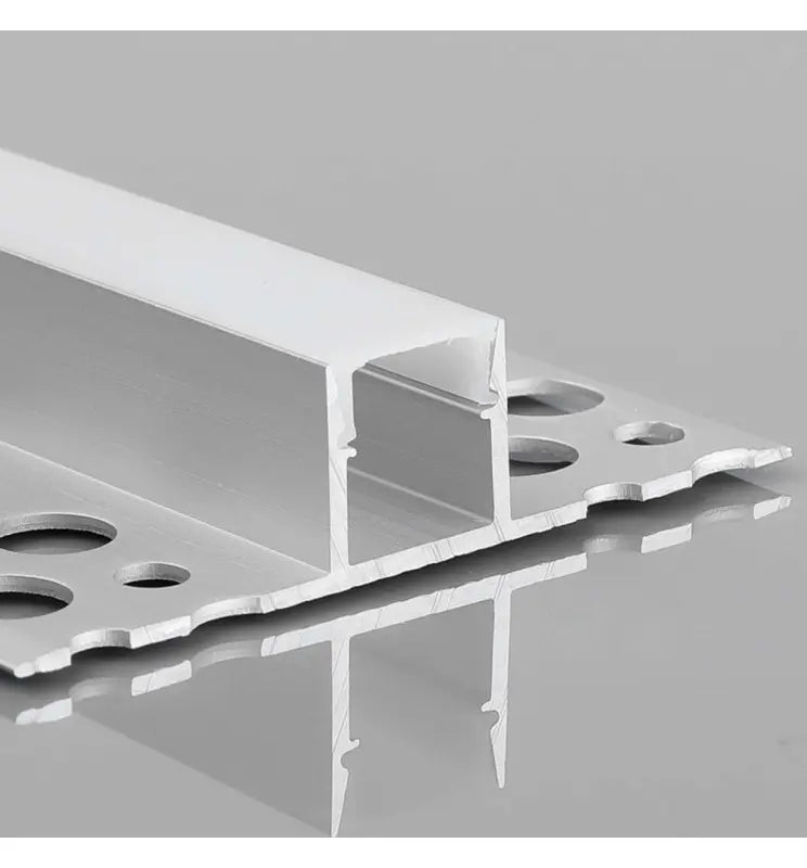 Architectural Aluminum Profile Flush with Plaster / Drywall | for LED Strips | 2 meters