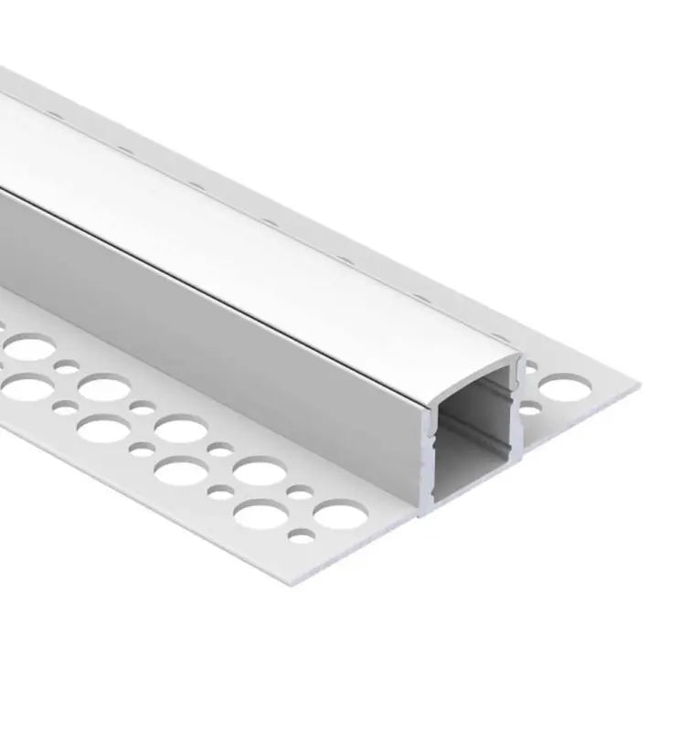 Architectural Aluminum Profile Flush with Plaster / Drywall | for LED Strips | 2 meters
