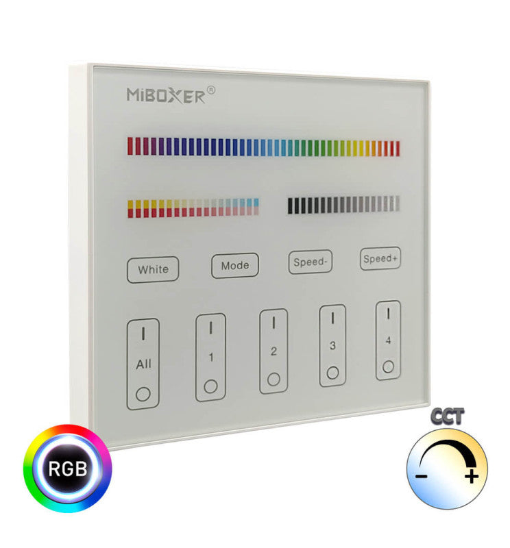 RF Touch Control Panel LED RGB CCT 4 Zones