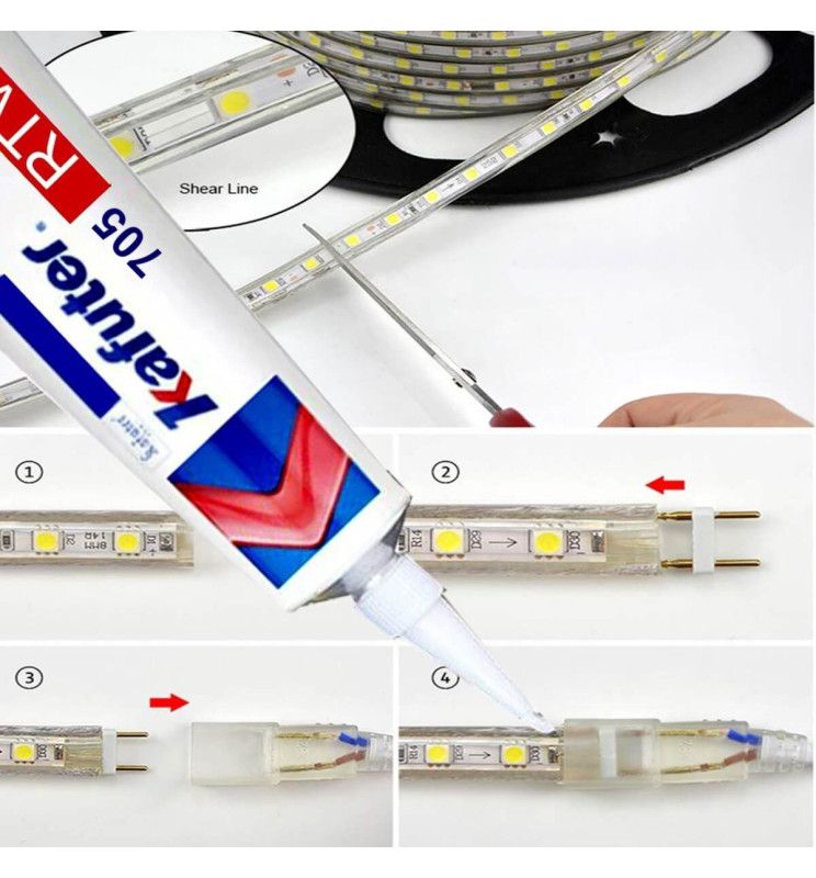 KAFUTER Silicone Glue for LED Strips and Electronic Components IP65 - Hardware Glue & Adhesives - Accessories