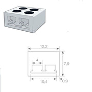 LED Strip Light Kit Silicone Glue Connector End Cap Screws - LED Strip Accessories