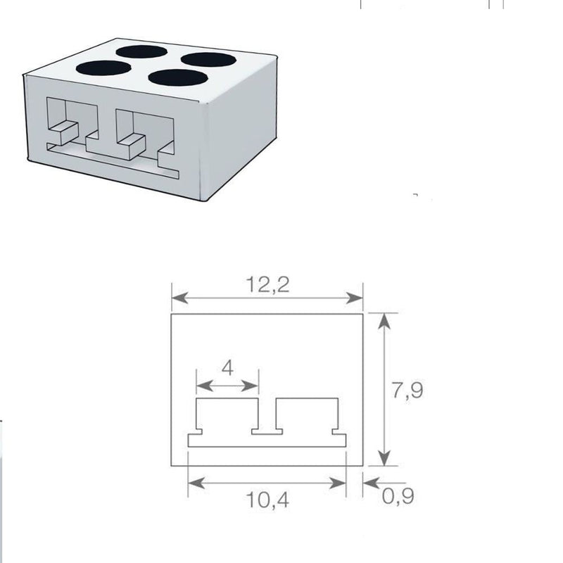 LED Strip Light Kit Silicone Glue Connector End Cap Screws - LED Strip Accessories