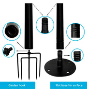 Set Of 2 Metal Supports For Outdoor Lighting 2.4 Meters - STANDARD 20-30 working days - LED Accessories