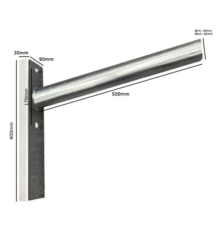 Streetlight Lamp Post Bracket 60cm - Brackets