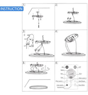 18W LED Ceiling Light with Remote Control RGB CCT - LED ceiling lighting