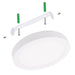20W Round Surface LED Ceiling Light with OSRAM Chip 4000K - LED