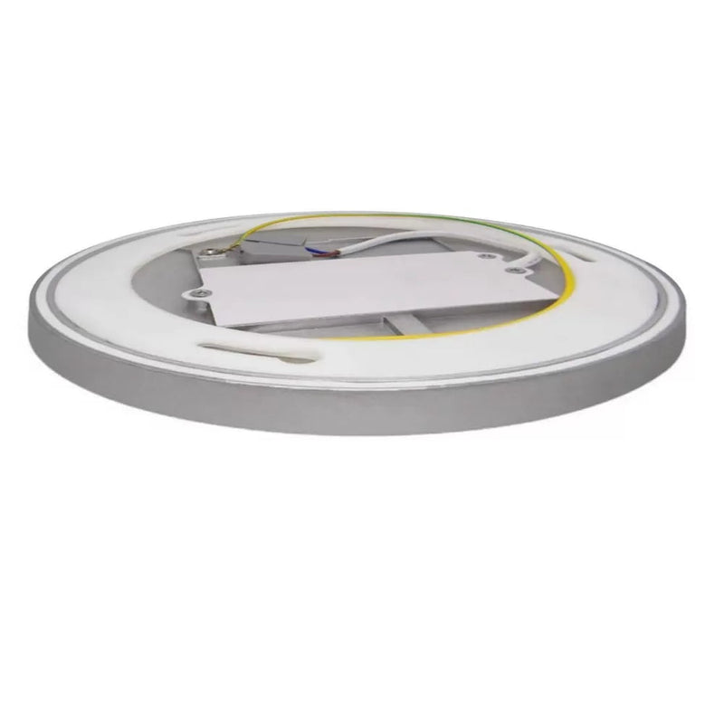 24W Surface Mounted NARVIK LED Ceiling Light Silver 3000K - LED ceiling lighting