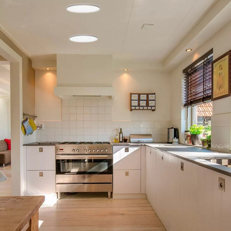 24W Surface Mounted NARVIK LED Ceiling Light Silver 3000K - LED ceiling lighting