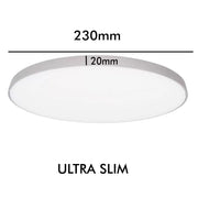 24W Surface Mounted NARVIK LED Ceiling Light Silver 3000K - LED ceiling lighting