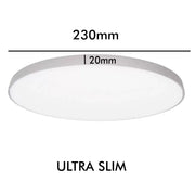 24W Surface Mounted NARVIK LED Ceiling Light Silver 4000K - LED ceiling lighting