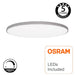 24W ELLY Silver Surface LED Ceiling Light with OSRAM Chip 3000K - LED