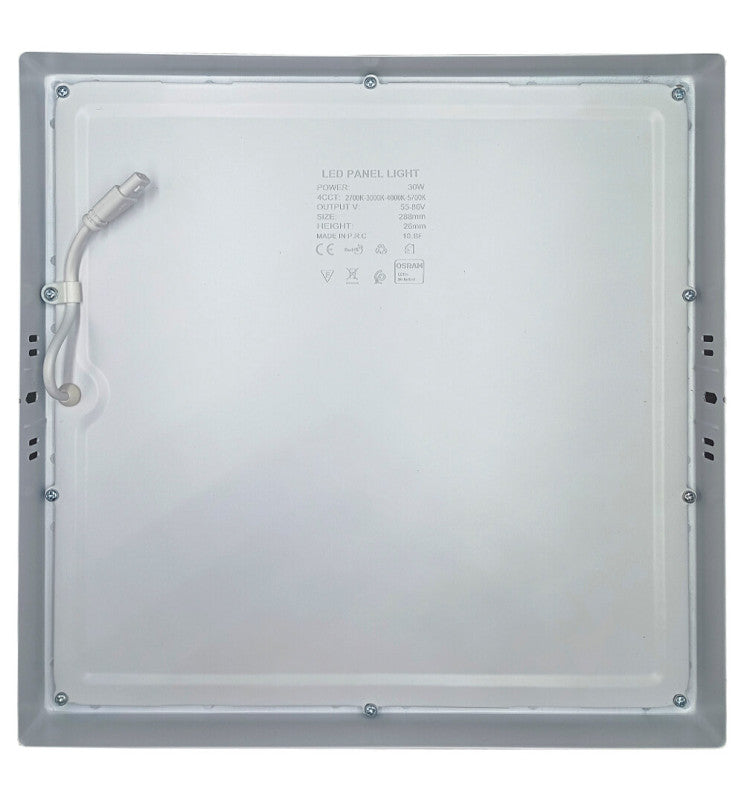 30W LED Ceiling Surface Light Square UGR19 140Lm/W CRI92 4CCT