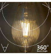 7W E27 Amber Diamond LED Filament Bulb - E27 Bulb