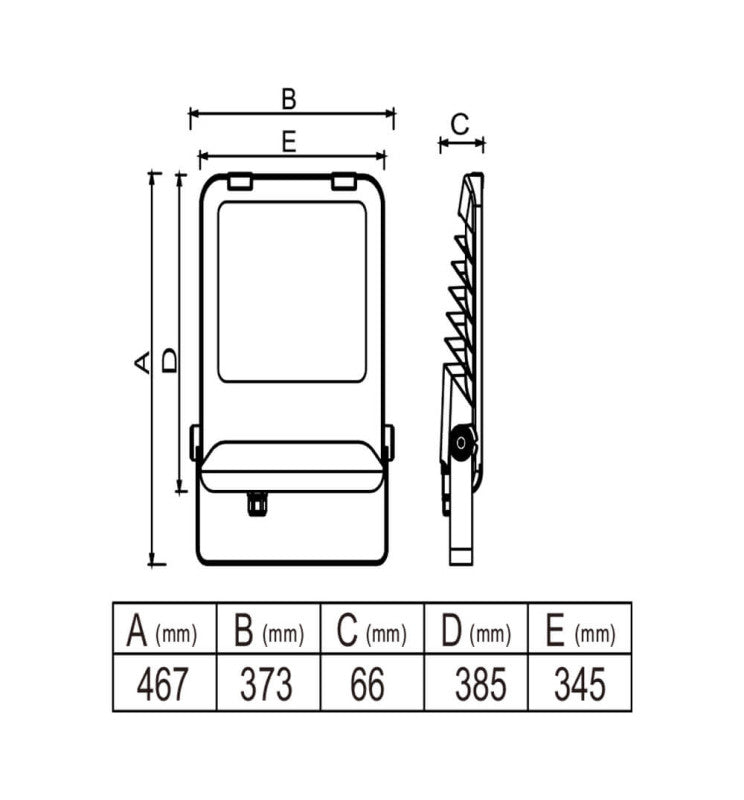 200W LED Floodlight MAXLITE with SOSEN Driver 3CCT IP65 160Lm/W