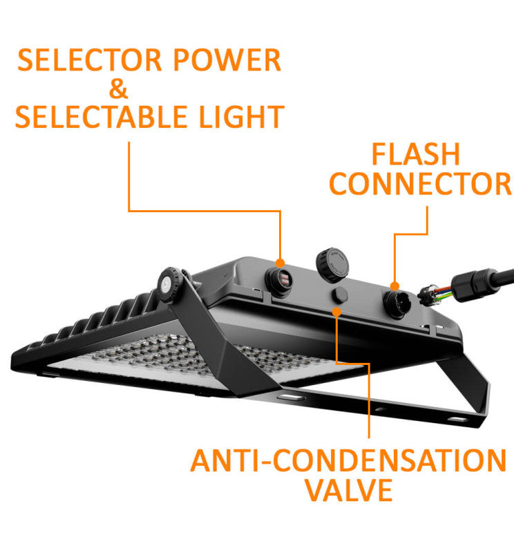 200W LED Floodlight MAXLITE with SOSEN Driver 3CCT IP65 160Lm/W