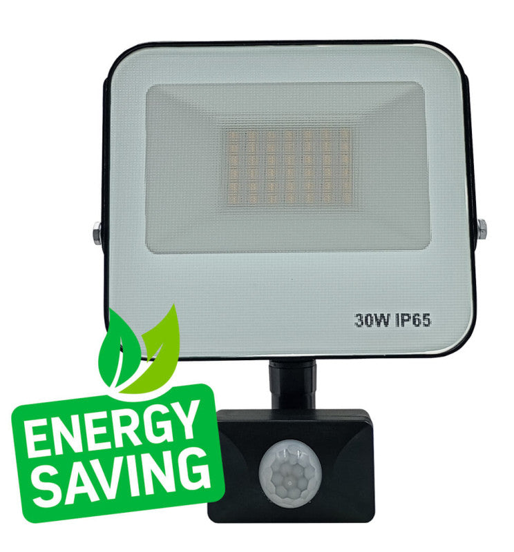 30W LED Floodlight AURORA 140Lm/W with PIR Motion Sensor