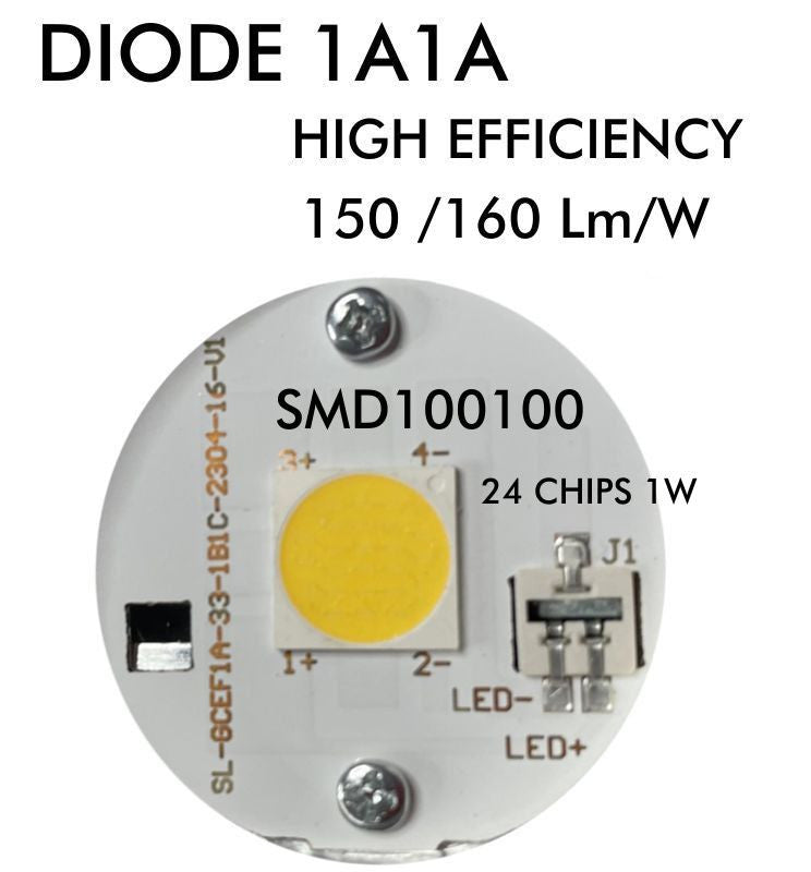 8W HIGH LUMINOSITY DIMMABLE LED GU10  Bulb - Glass - 24º 4000K