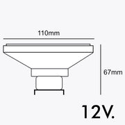 14W AR111 G53 LED Bulb 2800K - LED Light Bulbs - Lamps