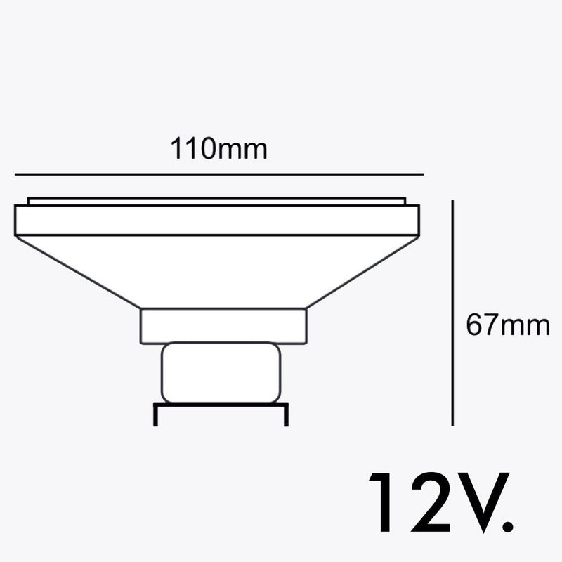 14W AR111 G53 LED Bulb 2800K - LED Light Bulbs - Lamps