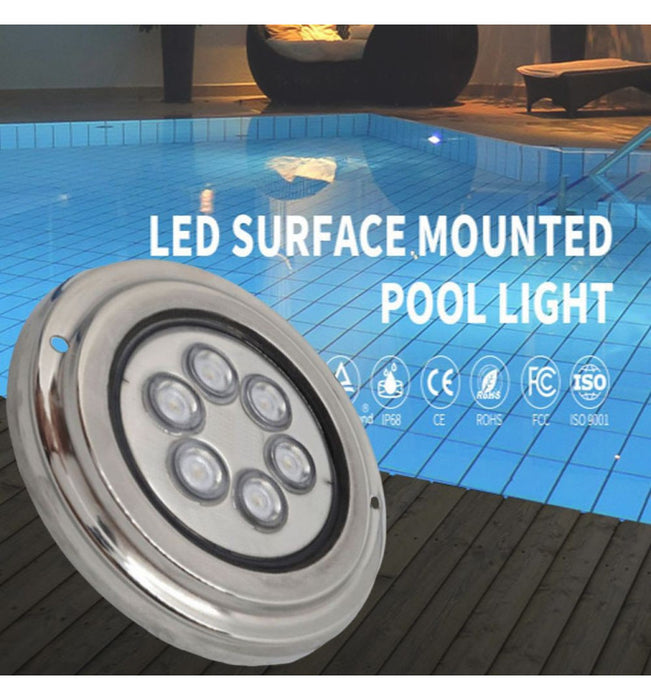 18W Underwater LED Light 12V DC IP68 Stainless Steel