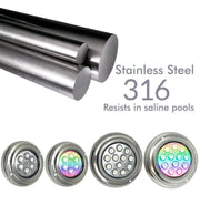 18W Underwater LED Light 12V DC IP68 Stainless Steel - Underwater LED