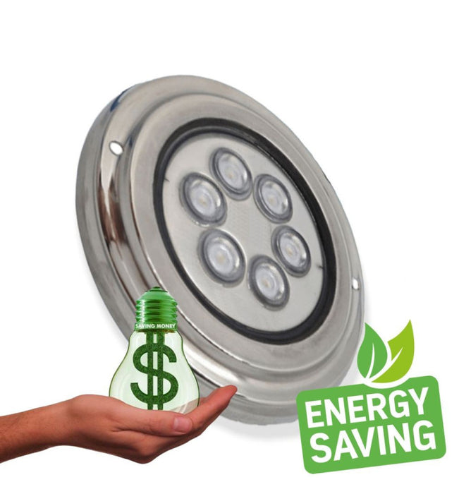 18W Underwater LED Light 12V DC IP68 Stainless Steel