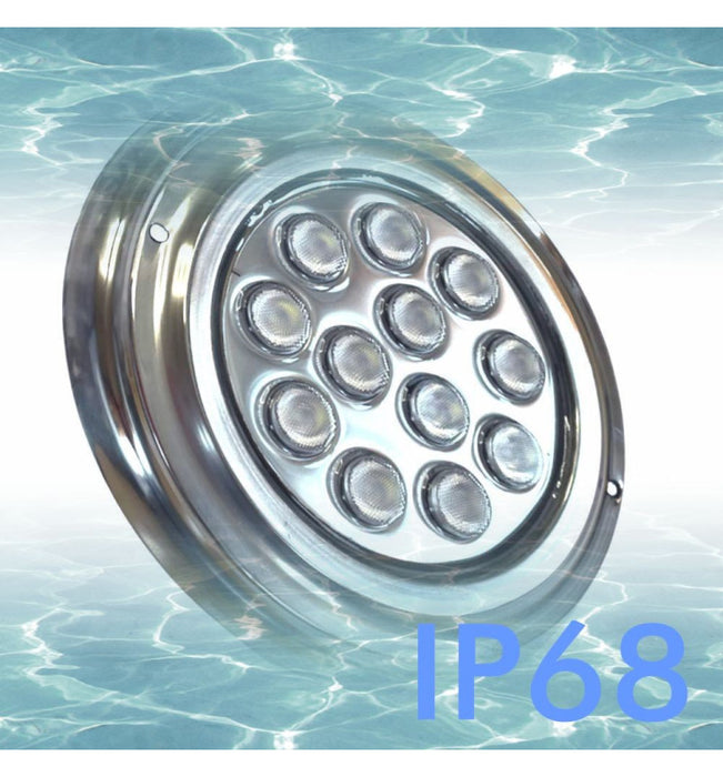 36W Underwater LED Light 12V DC IP68 Stainless Steel 4000K