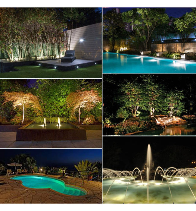 36W Underwater LED Light 12V DC IP68 Stainless Steel 4000K