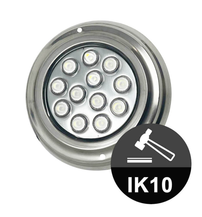 36W Underwater LED Light 12V DC IP68 Stainless Steel 4000K