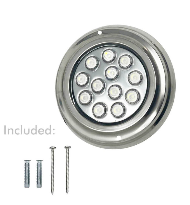 36W Underwater LED Light 12V DC IP68 Stainless Steel 4000K