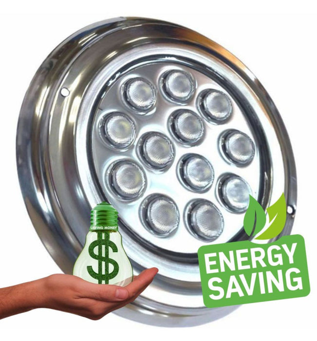 36W Underwater LED Light 12V DC IP68 Stainless Steel 4000K