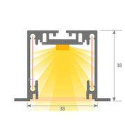 Dimmable Linear MOSCOW LED Light White 0.44m 0.94m 1.44m 1.94m - LED lineal light