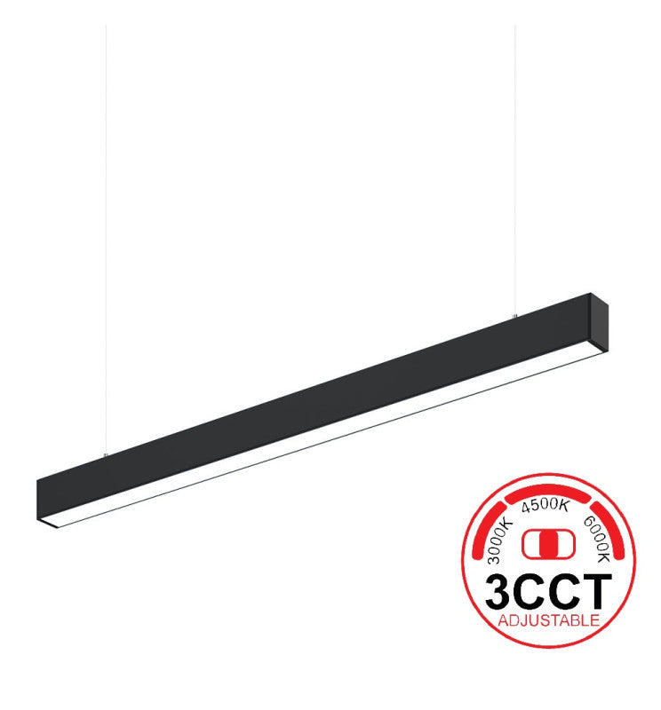 40W Linkable POLARIS LED Linear Pendant Light 120cm 3 CCT - LED lineal light