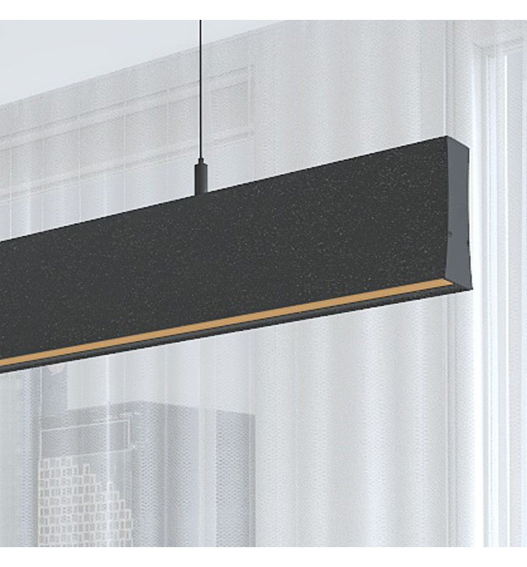 LED Linear Pendant Light LOLA Black 0.5m - 1m - 1.5m - 2m - Ceiling Light Fixtures - Linear Lights