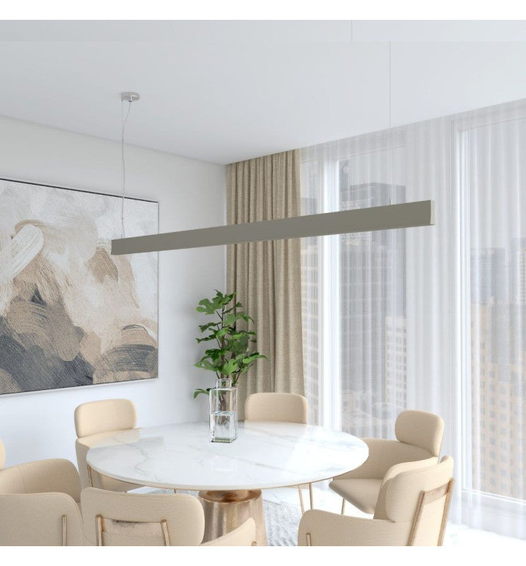 LED Linear Pendant Light LOLA Grey 0.5m - 1m - 1.5m - 2m - Linear Lights