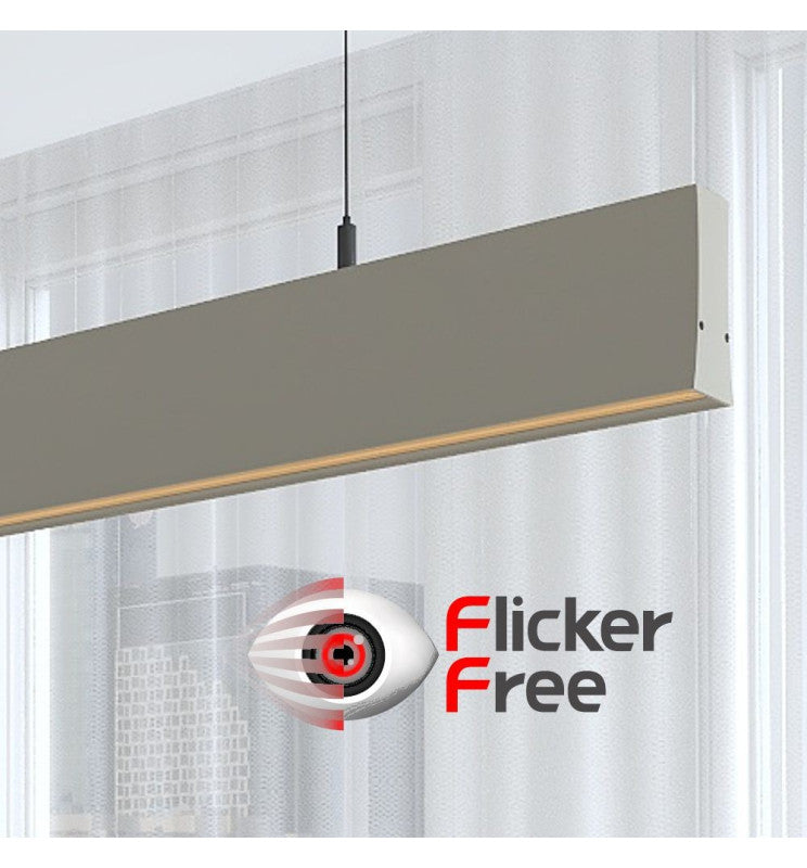 LED Linear Pendant Light LOLA Grey 0.5m - 1m - 1.5m - 2m