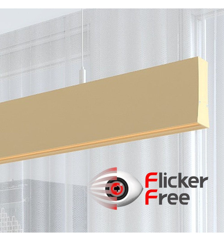 LED Linear Pendant Light LOLA Ivory 0.5m - 1m - 1.5m - 2m - Ceiling Light Fixtures - Linear Lights