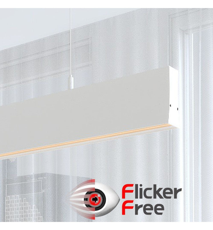 LED Linear Pendant Light LOLA White 0.5m - 1m - 1.5m - 2m - Ceiling Light Fixtures - Linear Lights