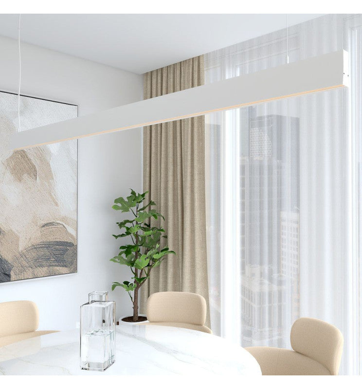 LED Linear Pendant Light LOLA White 0.5m - 1m - 1.5m - 2m - Ceiling Light Fixtures - Linear Lights