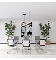 37W Circular SPACE VENUS LED Pendant Light in Black 60cm - LED Pendant