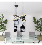 77W Circular SPACE VENUS LED Pendant Light in Black 120cm - LED Pendant