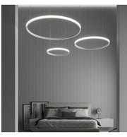 54W Circular SPACE VENUS LED Pendant Light in White 90cm - LED Pendant