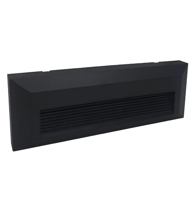 6W LED Wall and Step Bollard KOUVOLA Black IP65 CCT