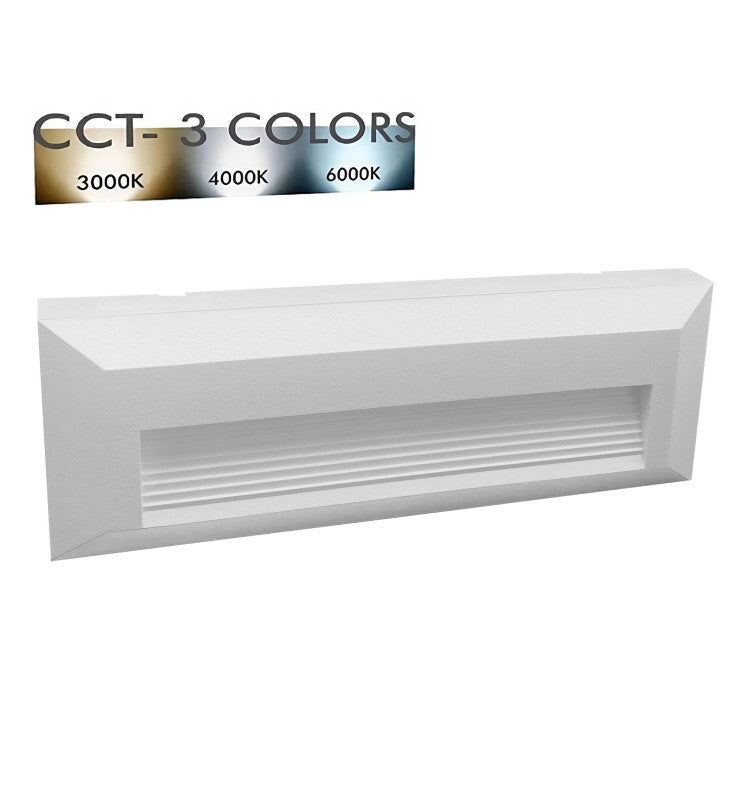 6W KOUVOLA LED Wall Light in White IP65 3 CCT - LED Wall light