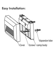 6W KOUVOLA LED Wall Light in White IP65 3 CCT - LED Wall light