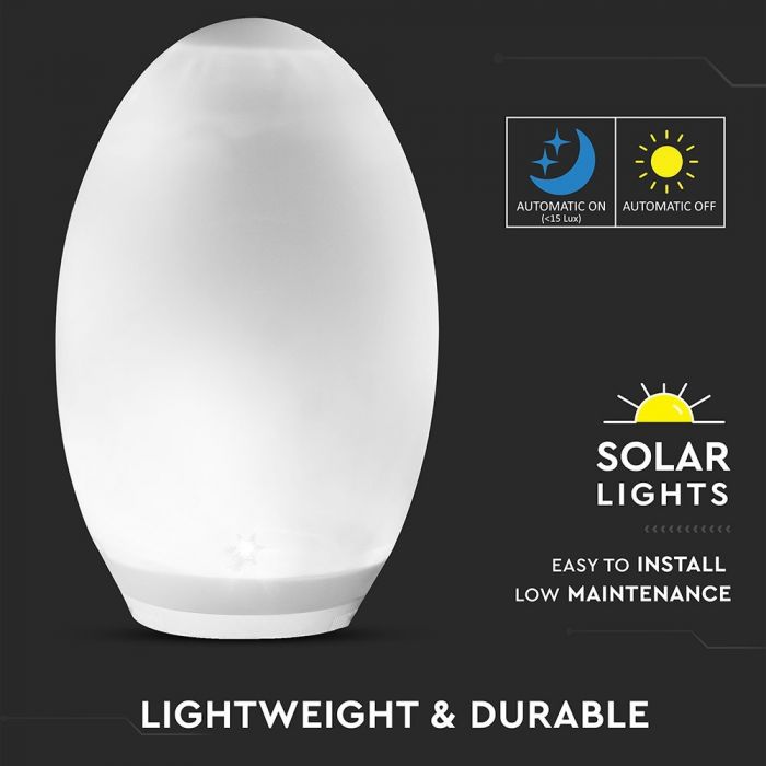 LED Solar Egg Light RGB+WW