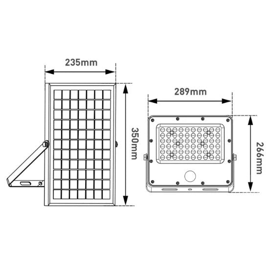LED Solar Floodlight 1600Lm with PIR Motion Sensor and Remote Control 4000K IP65 - Flood & Spot Lights - Solar Lighting