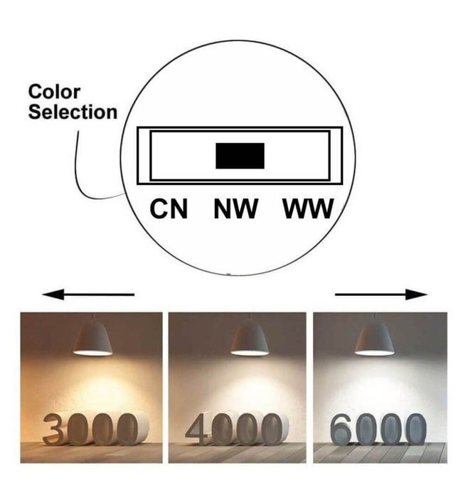 30W Single Phase PARMA LED Spotlight Black 3 CCT